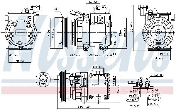 Handler.Part Compressor, air conditioning NISSENS 89085 5