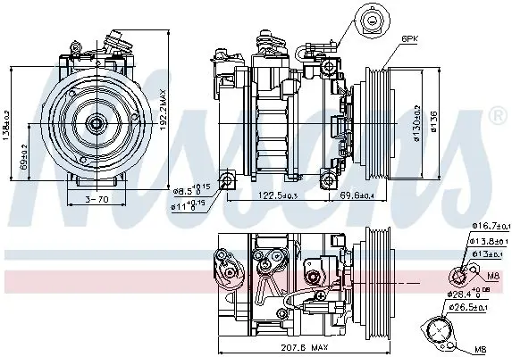 Handler.Part Compressor, air conditioning NISSENS 89094 5