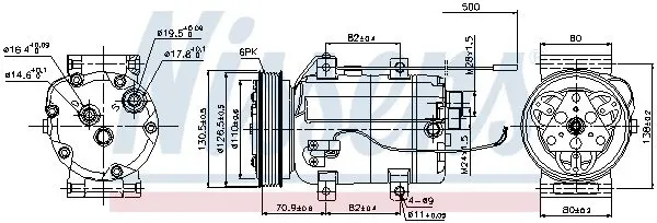 Handler.Part Compressor, air conditioning NISSENS 89101 5