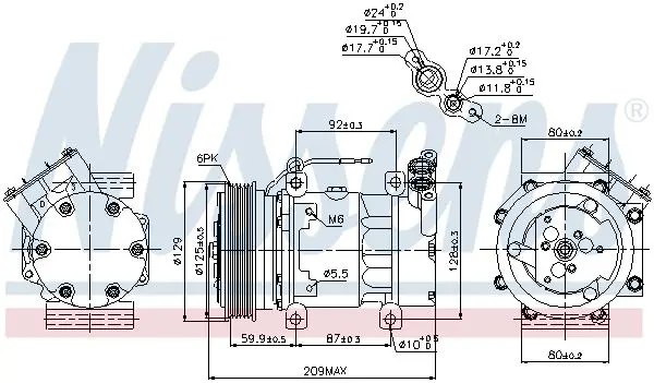 Handler.Part Compressor, air conditioning NISSENS 89128 5