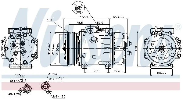 Handler.Part Compressor, air conditioning NISSENS 89143 5