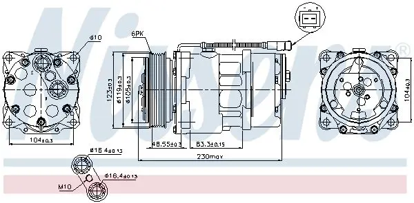 Handler.Part Compressor, air conditioning NISSENS 89192 5