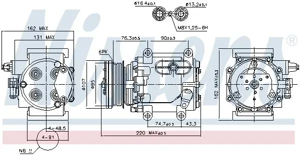 Handler.Part Compressor, air conditioning NISSENS 89239 5