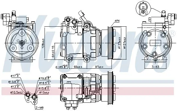 Handler.Part Compressor, air conditioning NISSENS 89253 7