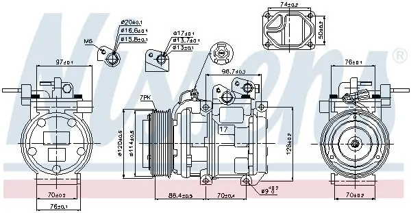 Handler.Part Compressor, air conditioning NISSENS 89269 9