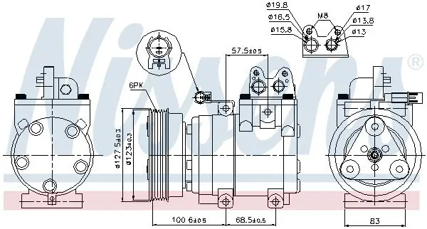 Handler.Part Compressor, air conditioning NISSENS 89270 9