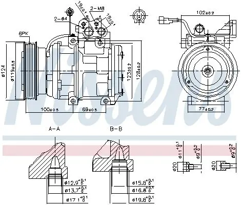 Handler.Part Compressor, air conditioning NISSENS 89265 5