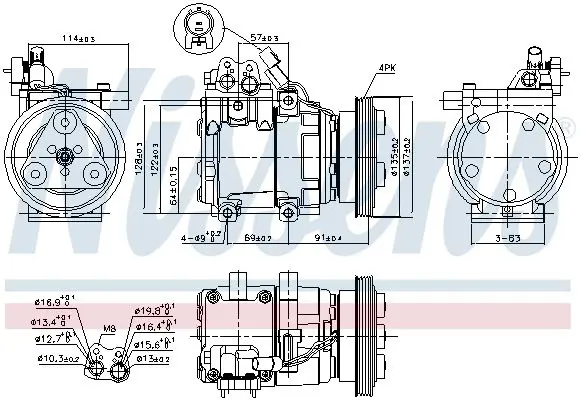 Handler.Part Compressor, air conditioning NISSENS 89274 5