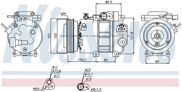 Handler.Part Compressor, air conditioning NISSENS 89278 5