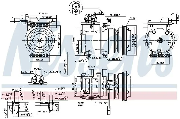 Handler.Part Compressor, air conditioning NISSENS 89291 10