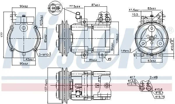 Handler.Part Compressor, air conditioning NISSENS 89294 3