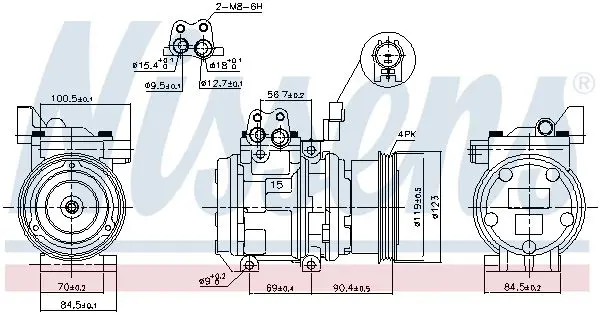 Handler.Part Compressor, air conditioning NISSENS 89299 6