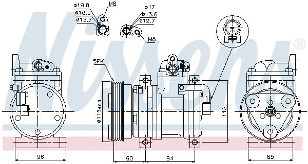 Handler.Part Compressor, air conditioning NISSENS 89302 6