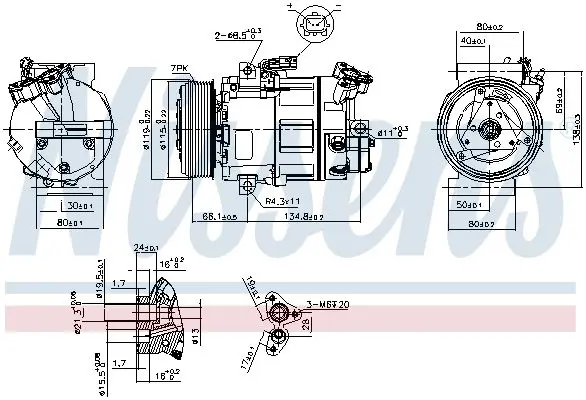 Handler.Part Compressor, air conditioning NISSENS 89313 11