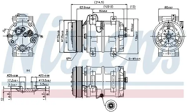 Handler.Part Compressor, air conditioning NISSENS 89317 5