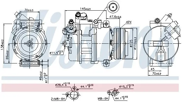 Handler.Part Compressor, air conditioning NISSENS 89341 5