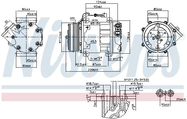 Handler.Part Compressor, air conditioning NISSENS 89347 6