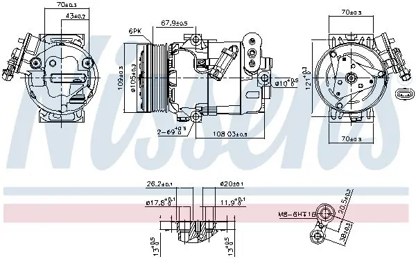 Handler.Part Compressor, air conditioning NISSENS 89356 6