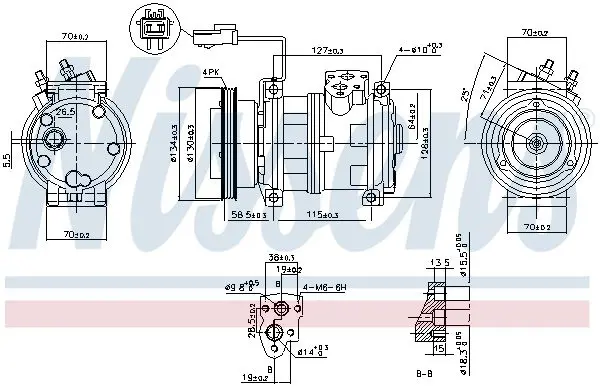 Handler.Part Compressor, air conditioning NISSENS 89382 7