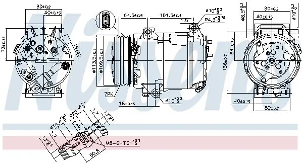 Handler.Part Compressor, air conditioning NISSENS 89369 7