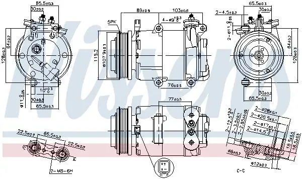 Handler.Part Compressor, air conditioning NISSENS 89383 6