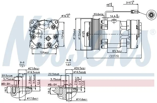 Handler.Part Compressor, air conditioning NISSENS 89411 5