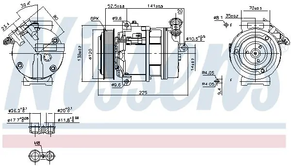 Handler.Part Compressor, air conditioning NISSENS 89397 5