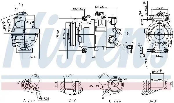 Handler.Part Compressor, air conditioning NISSENS 89415 7