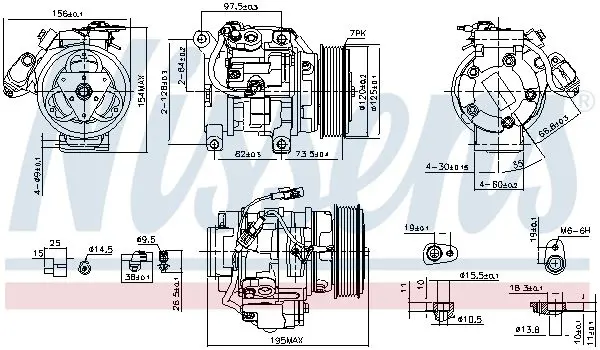 Handler.Part Compressor, air conditioning NISSENS 89416 1