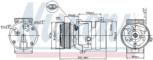 Handler.Part Compressor, air conditioning NISSENS 89416 6