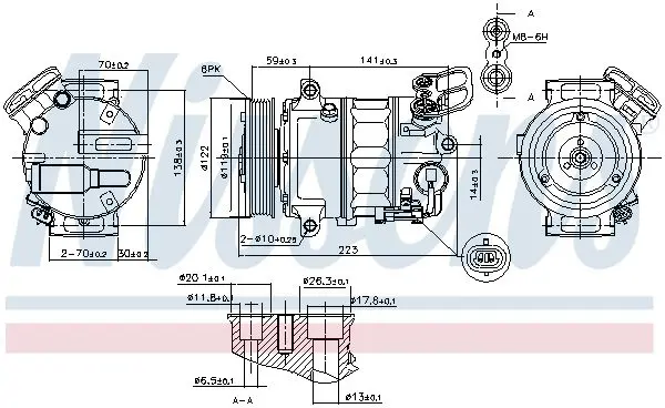 Handler.Part Compressor, air conditioning NISSENS 89452 1