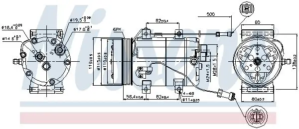 Handler.Part Compressor, air conditioning NISSENS 89452 5