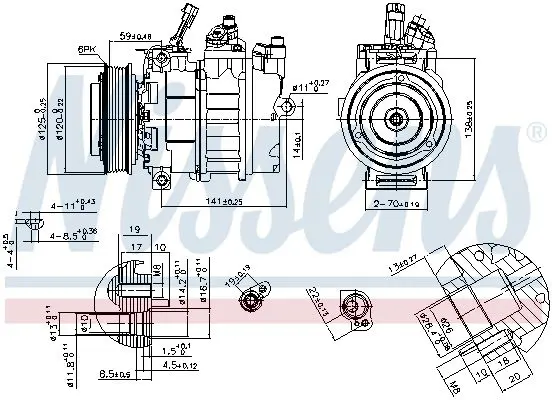 Handler.Part Compressor, air conditioning NISSENS 89488 7