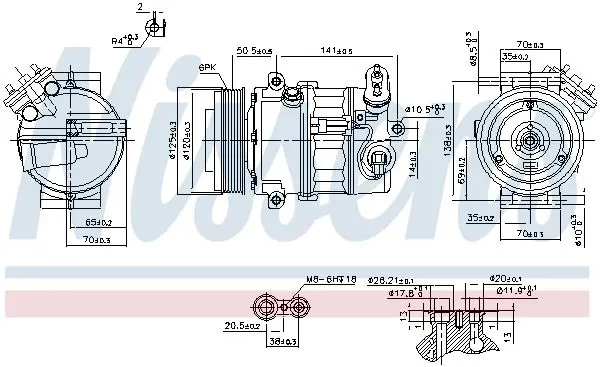 Handler.Part Compressor, air conditioning NISSENS 89497 7