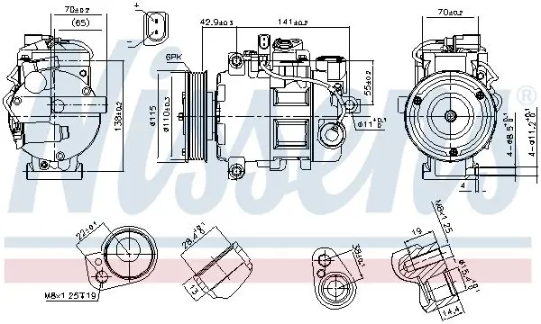 Handler.Part Compressor, air conditioning NISSENS 89513 7