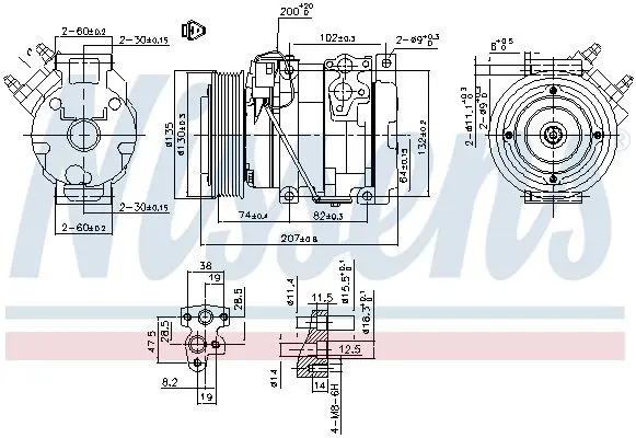 Handler.Part Compressor, air conditioning NISSENS 89558 6