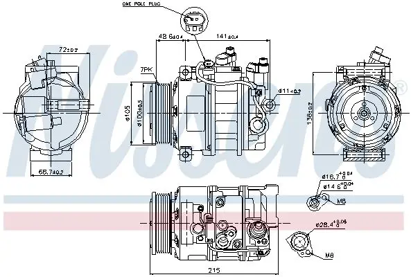 Handler.Part Compressor, air conditioning NISSENS 89520 5