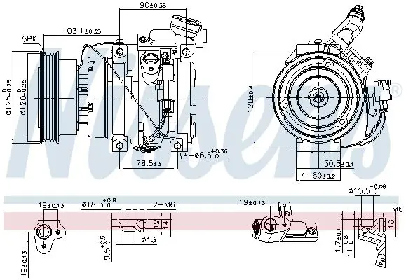 Handler.Part Compressor, air conditioning NISSENS 89576 6