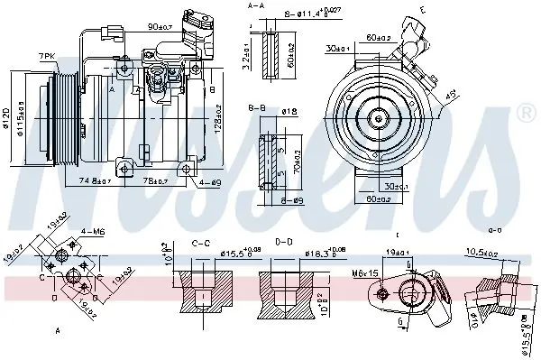 Handler.Part Compressor, air conditioning NISSENS 89586 5