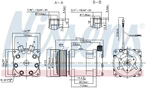 Handler.Part Compressor, air conditioning NISSENS 89632 5