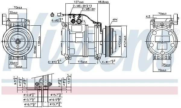 Handler.Part Compressor, air conditioning NISSENS 89699 6