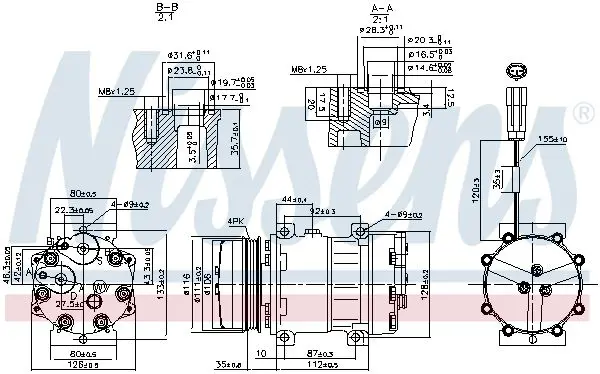 Handler.Part Compressor, air conditioning NISSENS 89800 5