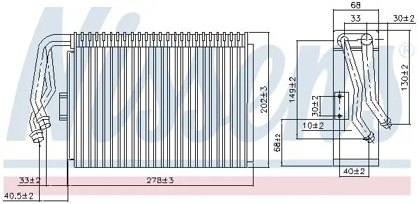 Handler.Part Evaporator, air conditioning NISSENS 92097 1