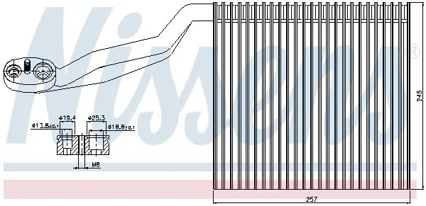 Handler.Part Evaporator, air conditioning NISSENS 92294 5