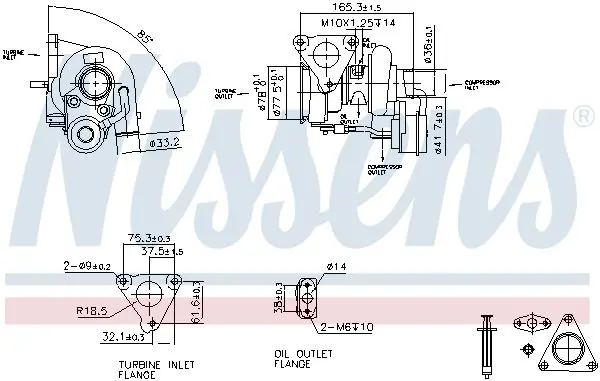 Handler.Part Charger, charging (supercharged/turbocharged) NISSENS 93262 6