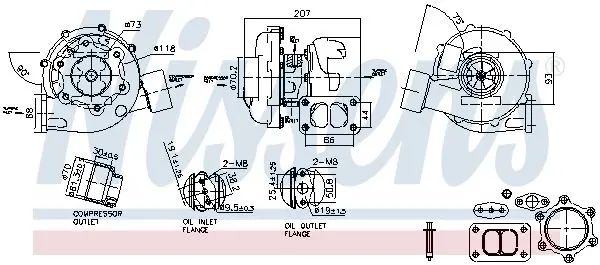 Handler.Part Charger, charging (supercharged/turbocharged) NISSENS 93298 6