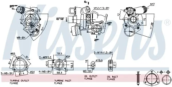 Handler.Part Charger, charging (supercharged/turbocharged) NISSENS 93282 6