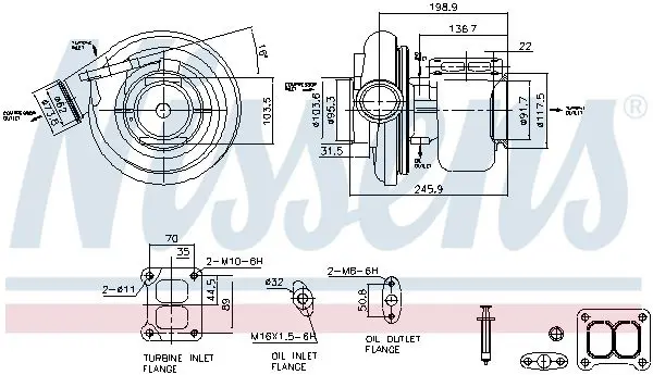 Handler.Part Charger, charging (supercharged/turbocharged) NISSENS 93301 6