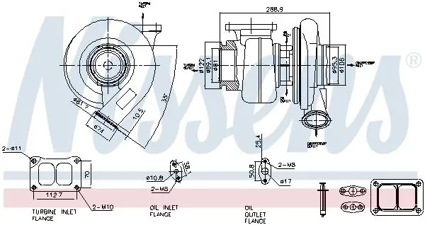 Handler.Part Charger, charging (supercharged/turbocharged) NISSENS 93303 6