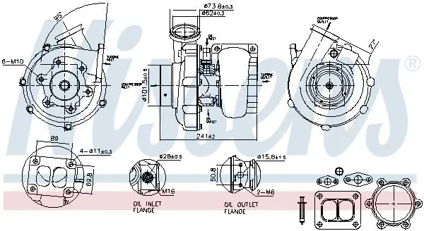 Handler.Part Charger, charging (supercharged/turbocharged) NISSENS 93337 1